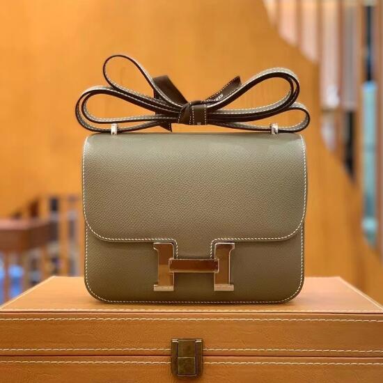 【エルメス HERMES】コンスタンス3 ミニ  エトゥープ  エプソン レディース ゴールド金具(100%手縫い)